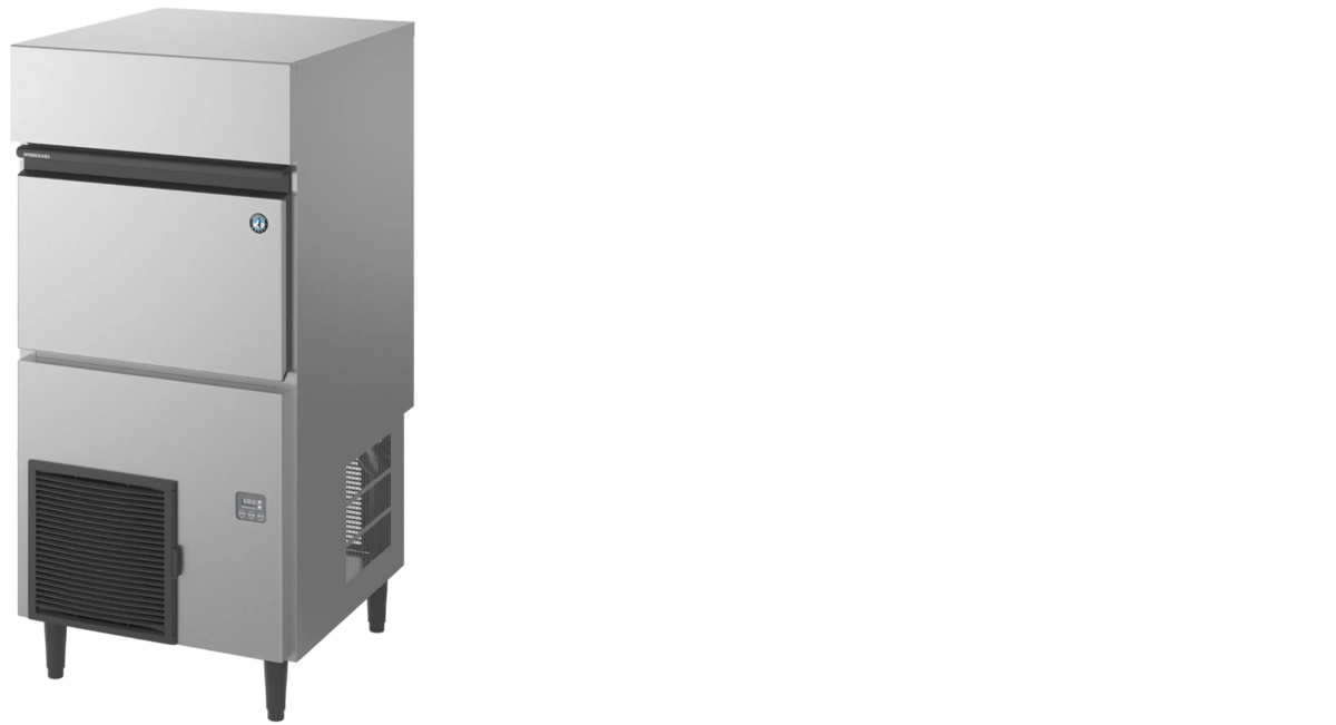 IJsblokjesmachine (halvemaan ijs) met ingebouwde opslagbunker KM-140C-HC-W