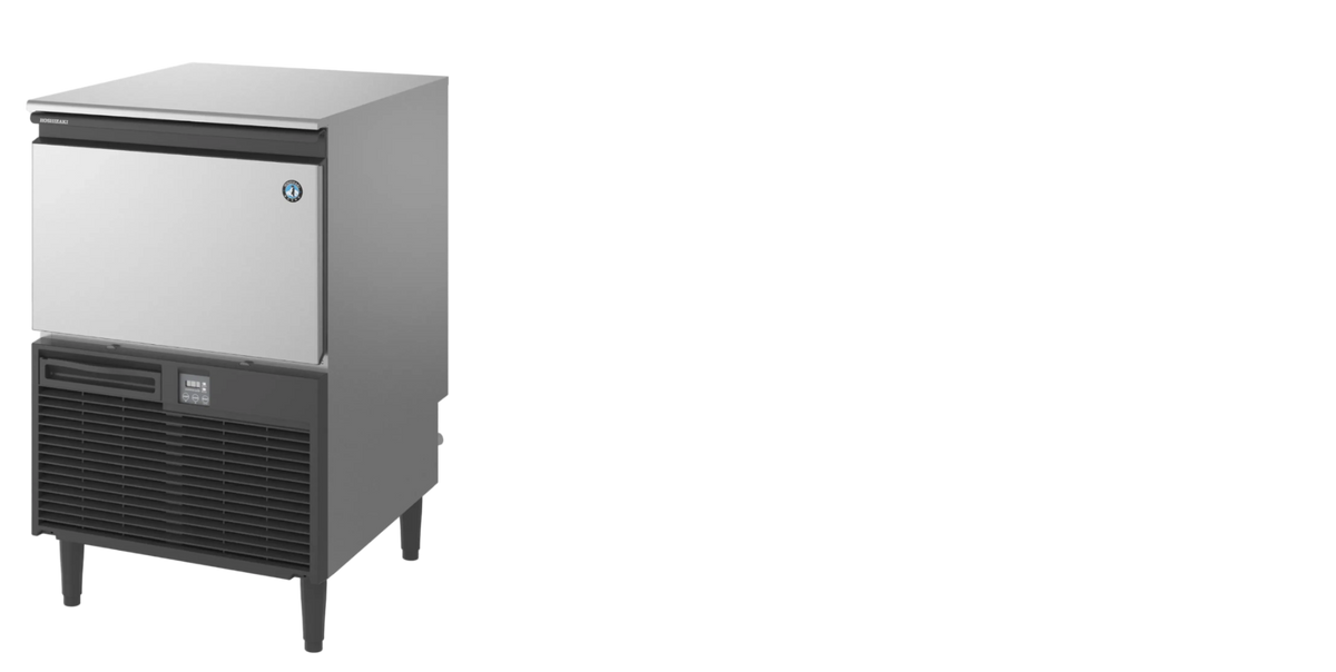 IJsblokjesmachine (halvemaan ijs) met ingebouwde opslagbunker KM-80C-HC-W