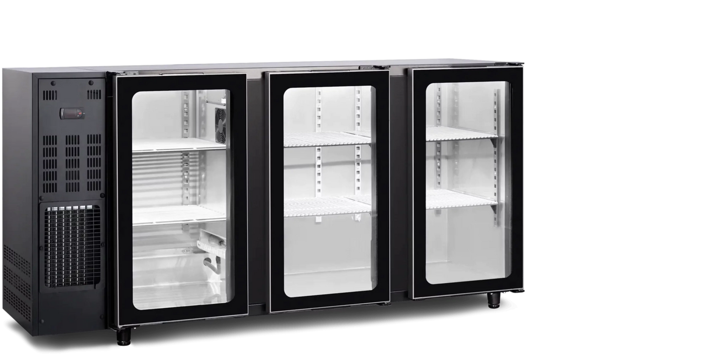Tefcold Barkast met glasdeuren TBC3G 206B