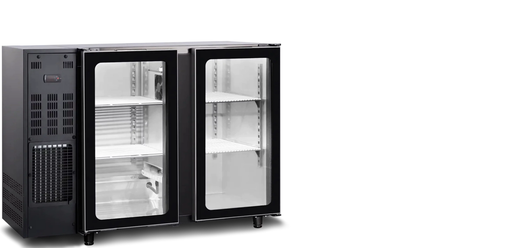 Tefcold Barkast met glasdeuren TBC2G 145B