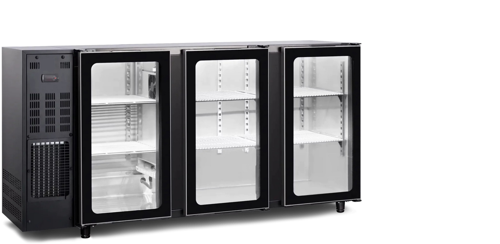 Tefcold Barkast met glasdeuren TBC3G 177B